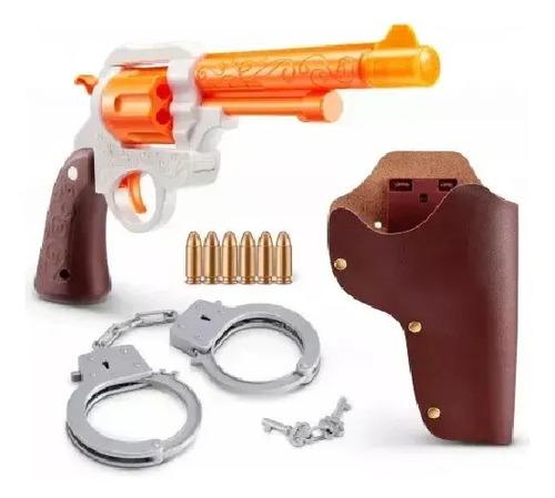 X-shot Roleplay - Cowboy Far West Luz Sonido Tambor Y Balas Naranja Claro