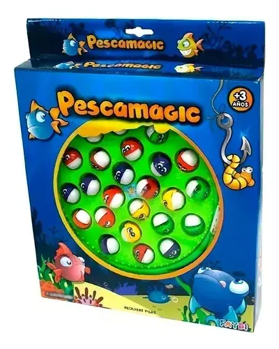 Juego De Pesca Faydi Pescamagic 45 Piezas Plástico 5 Jugadores