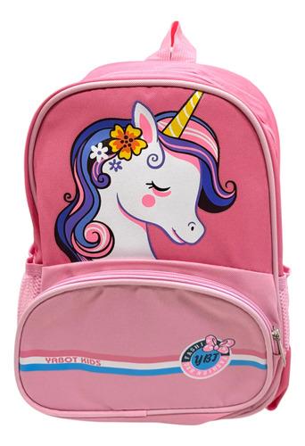 Mochila Infantil Jardin Unicornio Rosa Nena Escolar Colonia