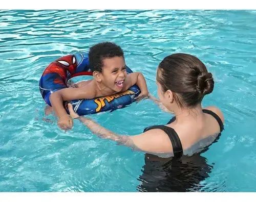 Flotador Inflable Circular Para Niños Bestway Spider-man, 56 Cm, Color Rojo 6