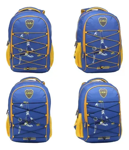 Combo Mochila Jugador + Carpeta Escolar Boca Juniors Cabj Azul Y Amarillo Boca Jugador 8