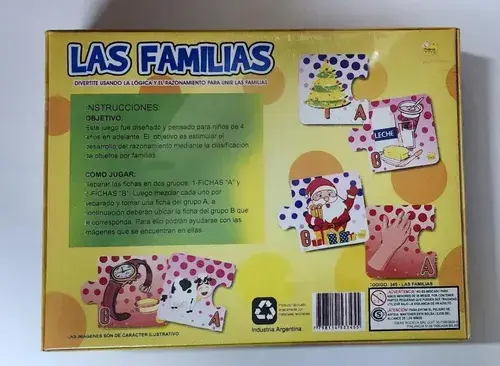 Juego De Mesa Las Familias Asoiciacion Regalo Niños Yuyu 4