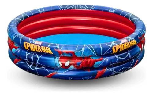 Pileta Inflable Spiderman Bebes Niños 122 Cm Agua Juegos