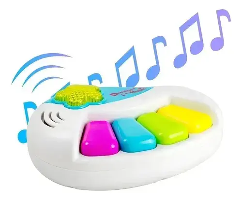 Piano Con Sonido Poppi Color Blanco 5