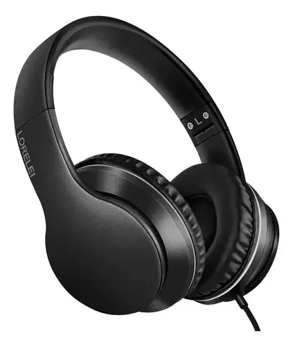 Auriculares Plegables Vincha Con Micrófono Ligero Lorelei X6 Negro