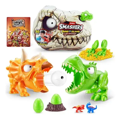 Craneo Dinosaurio Smashers Tiranosaurio Rex Con 20 Sorpresas