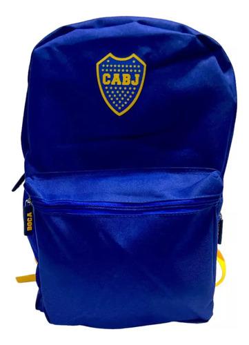 Mochila Boca Junior Escolar Deportiva Cabj El Unico Grande 15