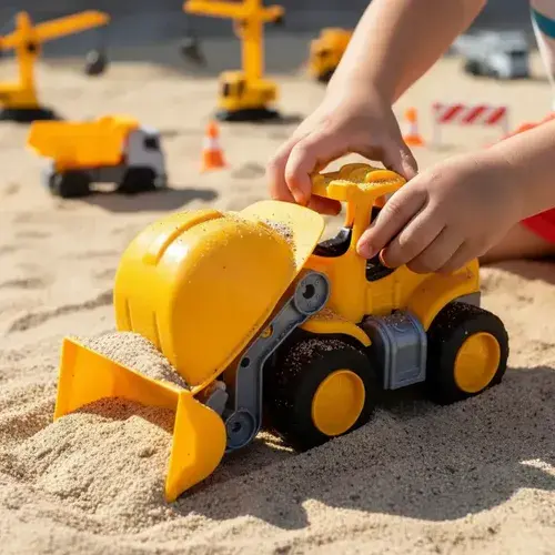 Camión Excavadora Con Casco Duravit Amarillo