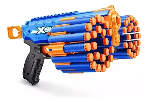 Pistola X-shot Insanity Manic Lanza Dardos 24 Dardos Juguete Azul 6