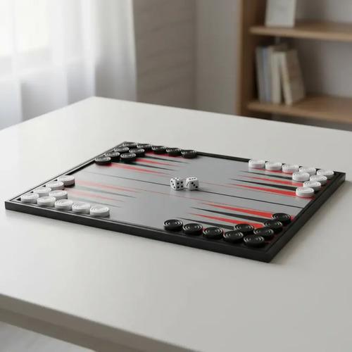 Juego De Mesa Backgammon Tablero Magnetico Plegable Kids Clu 3