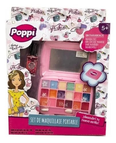 Combo Set Maquillaje Espejo + Set De Cabello Infantil Niña 7