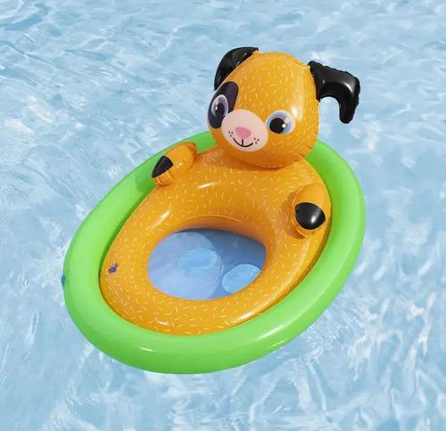 Asiento Flotador Para Bebe Inflable Animalitos C Pasa Pierna 13
