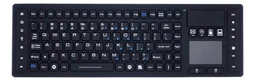 Teclado Dsi Inalámbrico Rf Touch Ip67 Silicona Tbk104 Negro