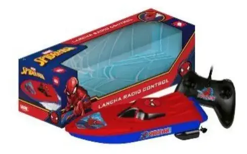 Juguete Lancha Radio Control Remoto Spiderman Babymovil Rojo Rojo