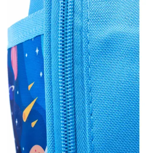Combo Mochila + Lunchera + Cartuchera Escolar Espacio Planet Azul Astronauta 7