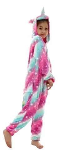 Pijama Unicornio Abrigado Disfraz Unicornio Suave Niñas Nena 6