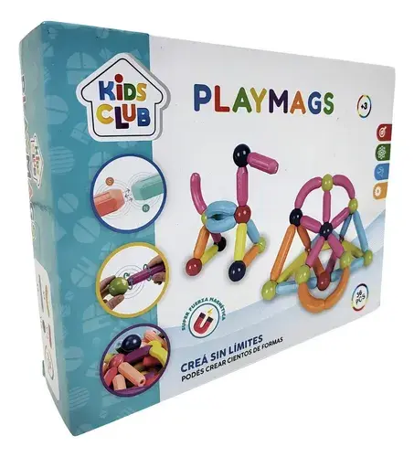 Bloques Para Armar Magnéticos Playmags 36 Piezas En Caja 36 2