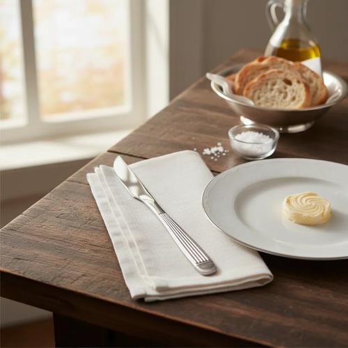 Pack X12 Cuchillos De Mesa Acero Inoxidable 21,5 Cm Plateado 2