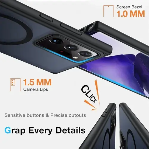 Funda Fndmil Magsafe Samsung Galaxy Note 20 Ultra Soporte Negro 2