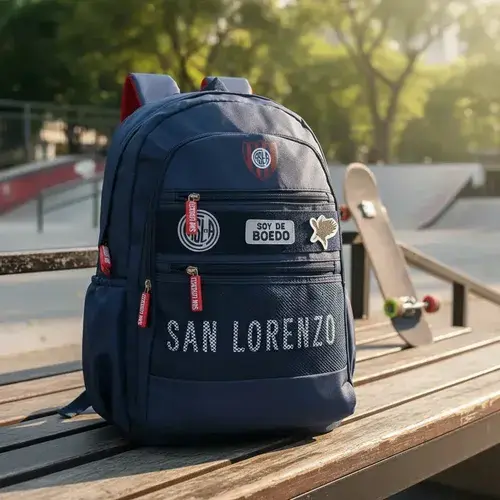 Mochila San Lorenzo Original Parches Escolar Viaje Reforzada San Lorenzo Casla 2