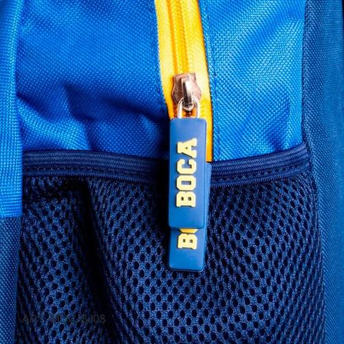 Combo Mochila + Cartuchera Boca Juniors Jugador Escolar Lic 7