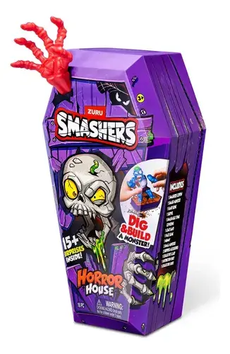 Casa Del Horror Ataud Con 15 Sorpresas Zoombie Smashers Mega 9