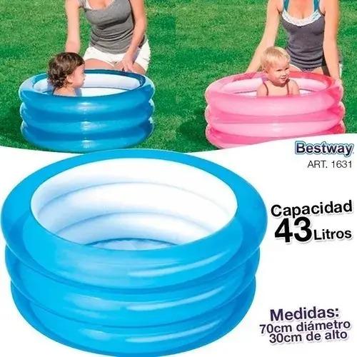 Pileta Inflable Bebes Niños 3 Aros 70 Cm Pelotero Bestway 4