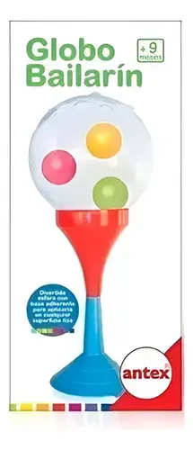Globo Bailarin Juego Juguete Para Bebe Sonajero Bebes Antex Multicolor