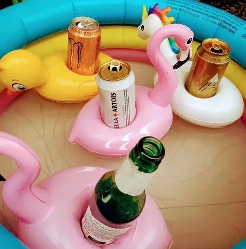 Posa Vaso Inflable Pileta Bebidaoato X 8 Unidades 2
