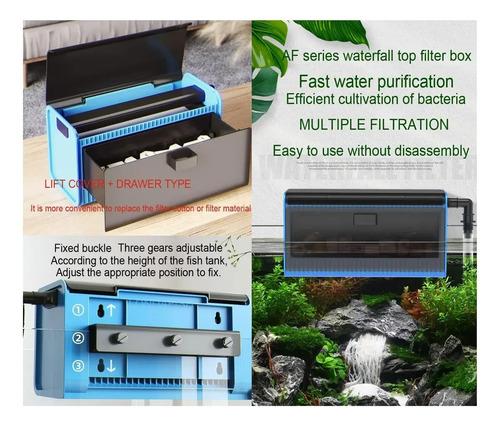 Caja Filtro Acuario Londafish Cascada Bomba Sumergible 6