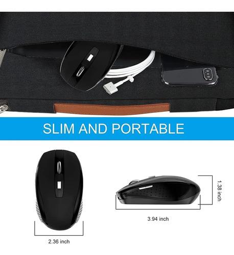 Mouse Inalámbrico Guiheng 2.4ghz 1600dpi 3 Botones Usb Nano Black04 4