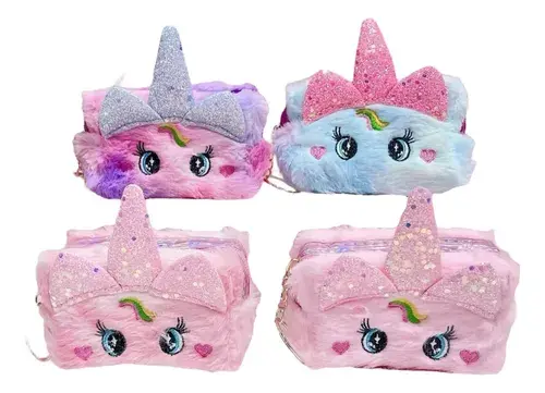 Monedero Mini Porta Cosmeticos Gatito Llavero Maquillaje 3