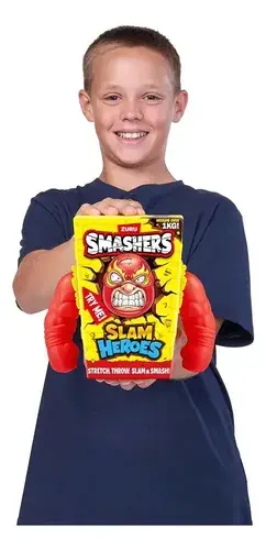 Smashers Zuru Slam Heroes Muñeco Luchador Estirar Y Aplastar 3