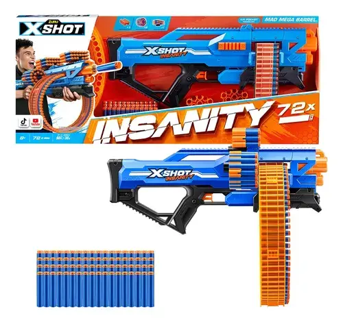 Zuru X-shot Insanity Mad Mega Bar 36609 7476 Color Azul