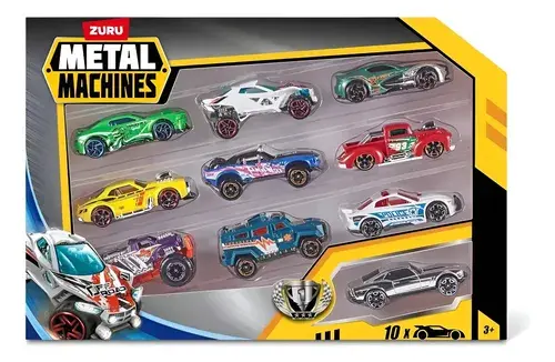 Autitos Metal Machines Pack X10 Autos Surtidos Zuru Diseños Scorpiax Multicolor