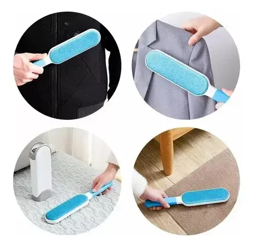 Saca Pelusa Cepillo Quita Pelos De Ropa Mascotas Perros Gato Vs 3