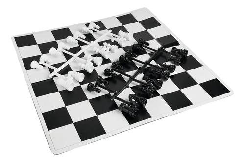 Ajedrez Yuyu Juego De Estrategia Tablero Plástico 35cm 7