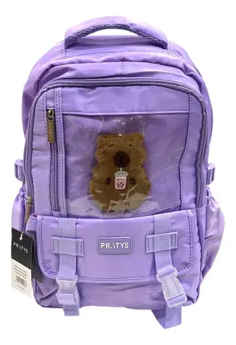 Mochila Capybara Impermeable Reforzada Nena Escuela Viajes 14