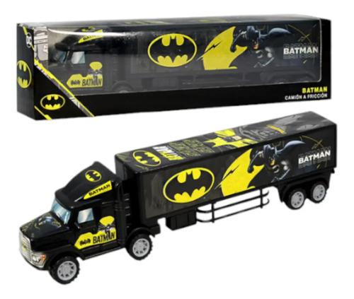 Camion Batman Dc Larga Distancia A Friccion Caja Negro