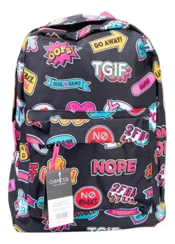 Mochila Escolar Dibujos Futbol Cohete Niños Primaria Grande Color Negra Diseño De La Tela Top 2