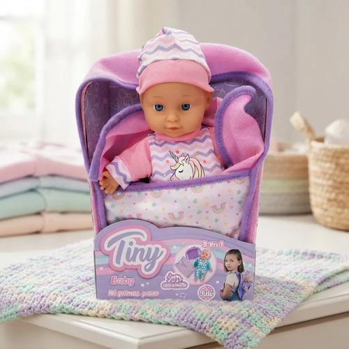 Bebote Tiny Con Mochila Mantita Y Sonido Juego Infantil