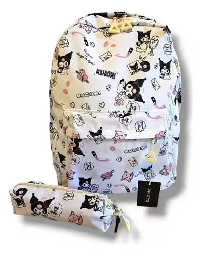 Combo Mochila + Cartuchera Escolar Colegio Nena Nene Kuromi 8