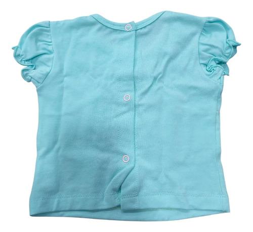 Conjunto Bebe Beba Remera + Short Con Corazon Y Moño 11