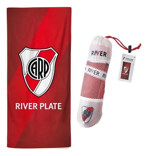 Toallon Secado Rapido Clubes Futbol 70x150 Original + Bolso 8