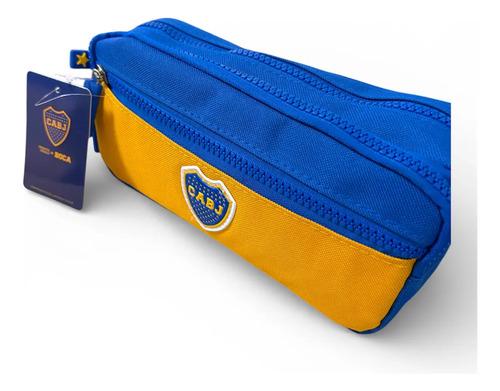 Cartuchera Boca Juniors Estuche Escolar Fútbol Licen Color Boca Escudo 1 4