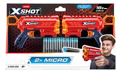 Pistolas X-shot X2 Micro - 7439 Color Rojo