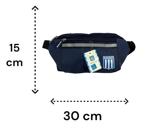 Riñonera Quemoda Azul Racing Poliéstér Con Bolsillos 5