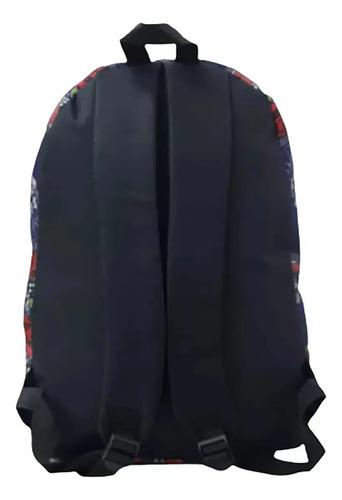 Mochila Escolar Dibujos Futbol Cohete Niños Primaria Grande Color Azul Oscuro Diseño De La Tela Planetas Y Comidas 7