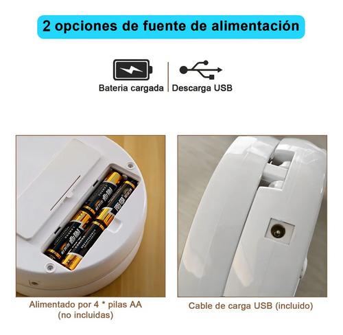 Espejo Maquillaje Taoduomi Redondo Con Luz Fría Recargable Doble Cara M512 8
