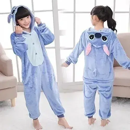 Pijama Stich Enterito Niños Suave Disfraz Abrigado Supersoft 6